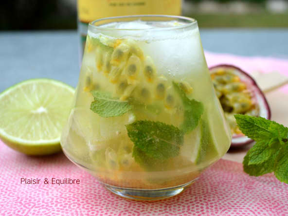 Cocktail Mojito aux fruits de la passion