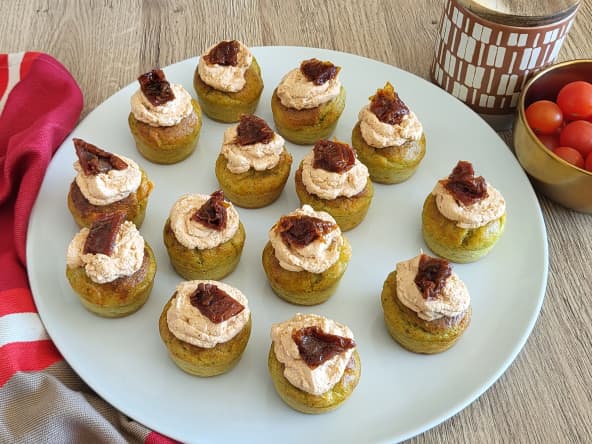 Muffins pesto crème tomates séchées : délicieux amuse-bouches pour l'apéritif