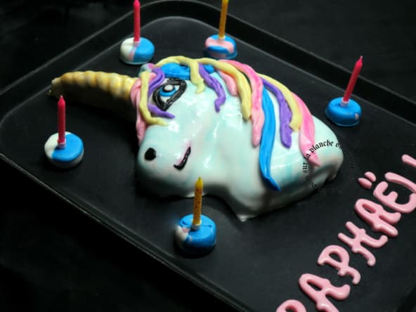 Gâteau d'anniversaire façon Licorne