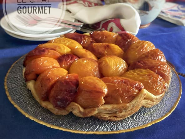 Tarte tatin aux nectarines d'après la Cheffe Hélène Darroze