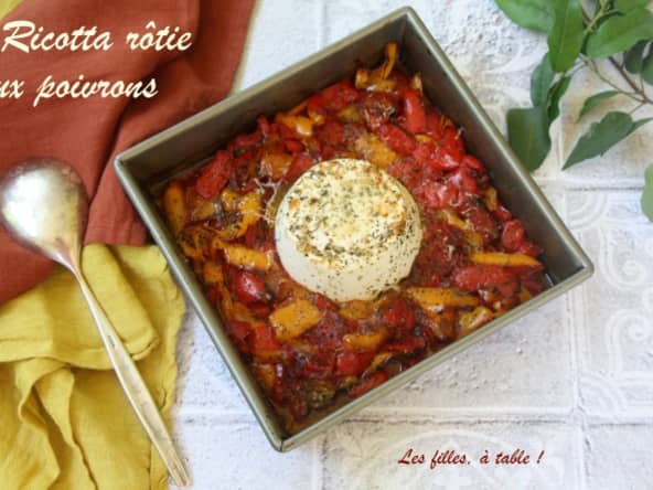 Ricotta rôtie aux poivrons