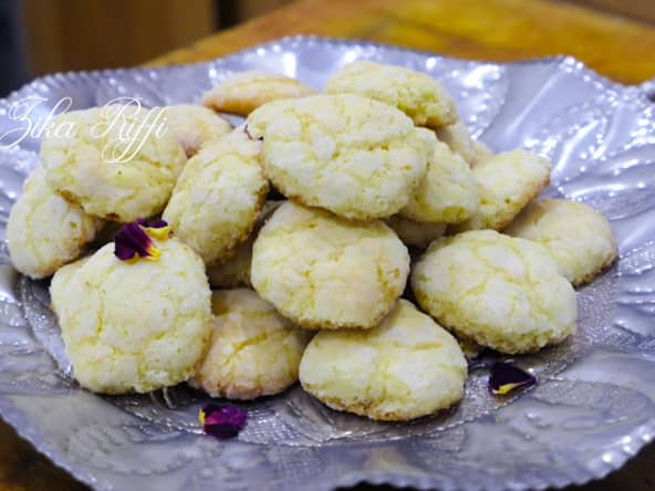Craquelés : des biscuits très gourmands aux saveurs de citron vert du jardin et vanille