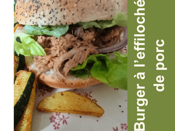 Pulled pork façon burger et sauce BBQ