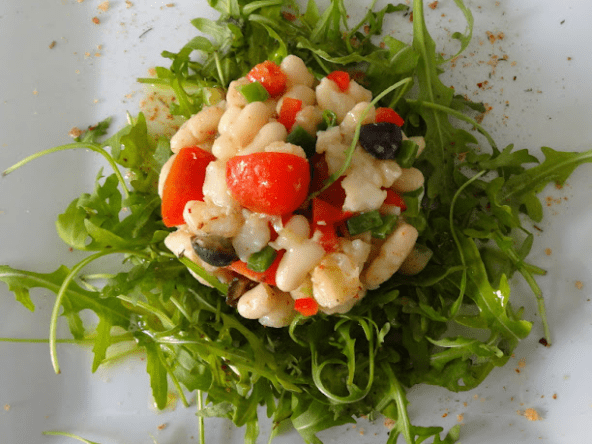 Empedrat - Salade catalane aux haricots blancs et de la morue