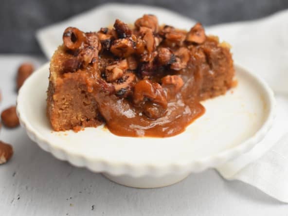 Gâteau fondant au praliné noisette