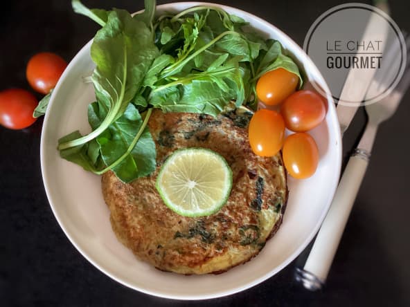 Mini-omelettes au thon et aux épinards pour repas léger