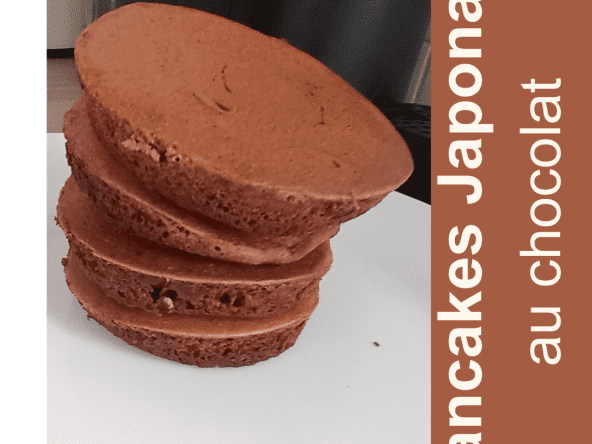 Pancakes japonais au chocolat ou hotcakes