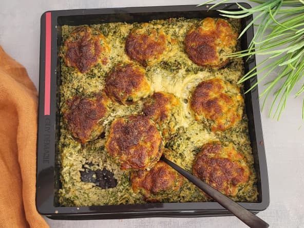 Champignons farcis aux blettes niçoises et mascarpone