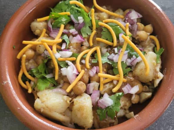 Œufs au chaat masala de la cuisine indienne