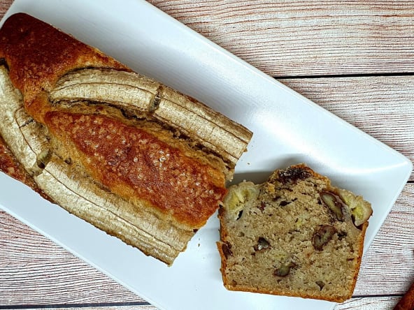 Banana bread noix de pécan et cannelle