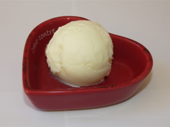 Crème glacée à la crème et au lait de coco