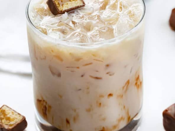 Cocktail chocolat caramel au bonbon Snickers
