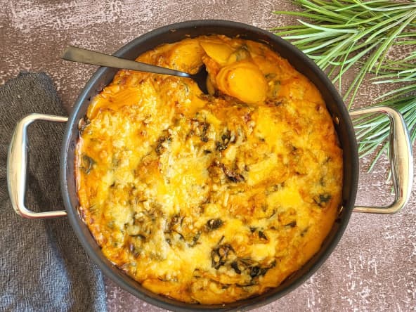 Gratin de blettes au comté