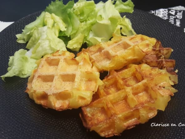 Gaufre de pomme de terre avec un seul ingrédient