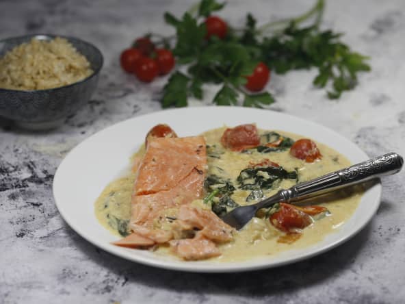 Saumon à la toscane aux épices cajun