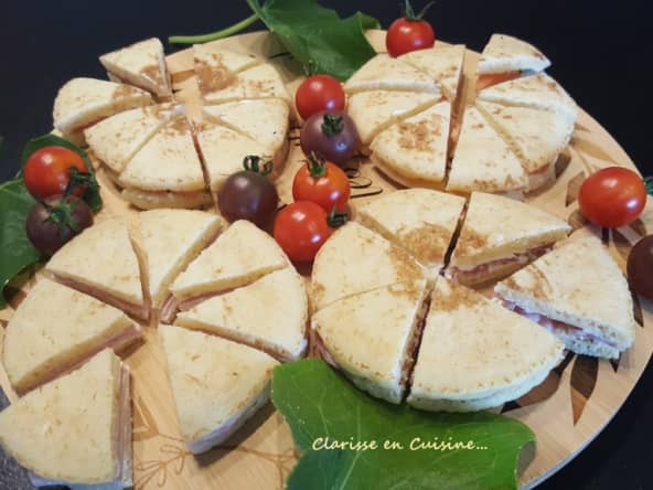 Mini sandwichs de blinis apéritifs