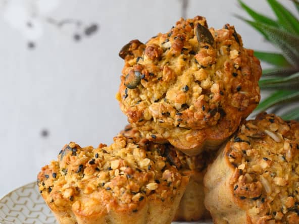 Muffins aux carottes, aux pommes et noix de pécan, d'Ottolenghi