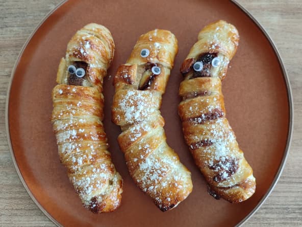 Bananes momies au chocolat