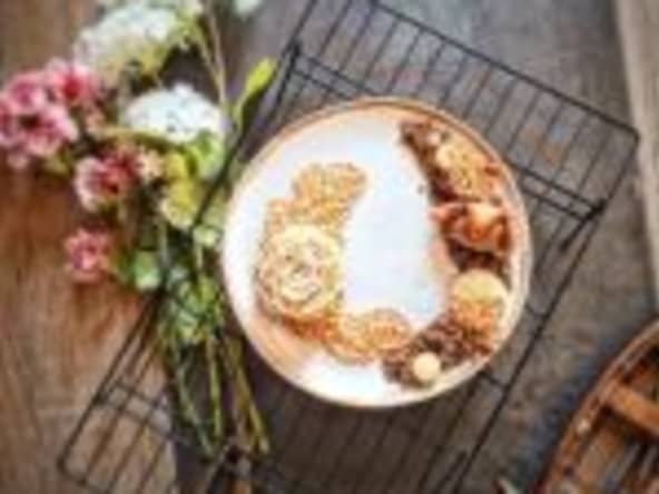 Entremets d'automne poire caramel