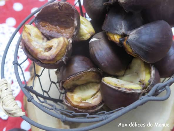 Châtaignes grillées à l'Airfryer ou au four