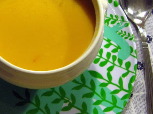 Velouté de potimarron oriental