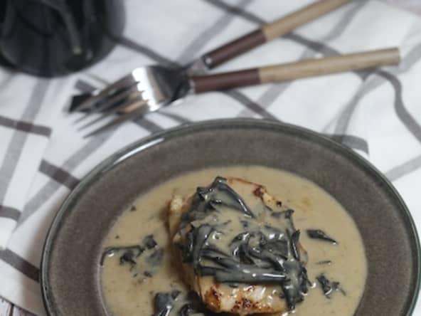 Médaillons de veau aux trompettes de la mort