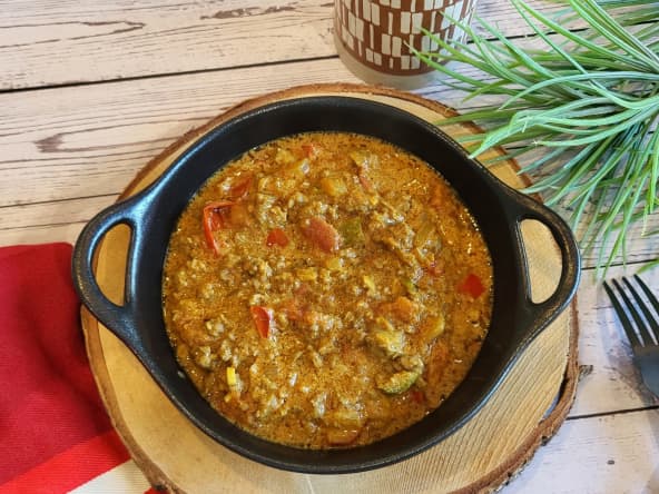 Curry de boeuf haché