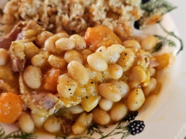 Ragoût de haricots coco de Paimpol à la poitrine fumée