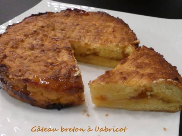 Gâteau breton à l'abricot