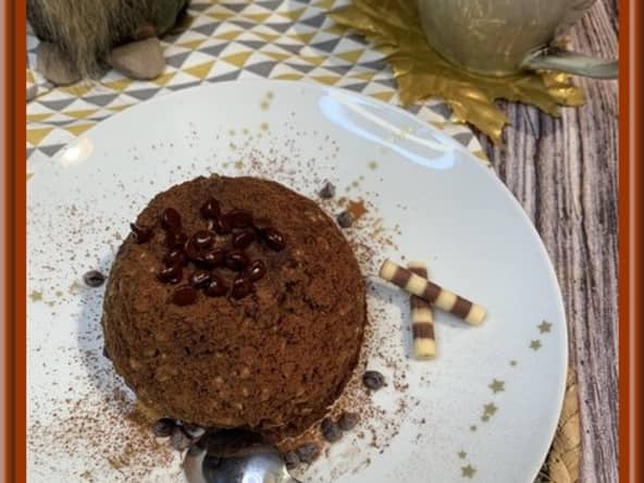 Bowl cake au cacao et flocons d’avoine