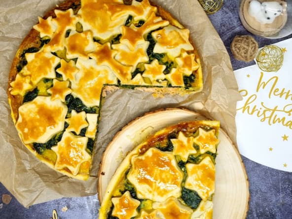 Tourte saumon épinards