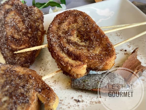 Pain perdu anti-gaspi aux croûtes de pain de miel