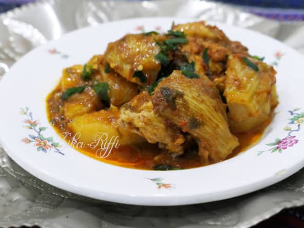 Tajine de poulet au fenouil et pomme de terre au four