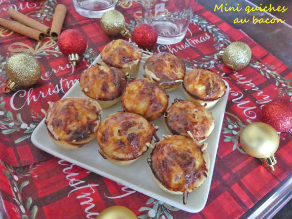 Mini quiches au bacon