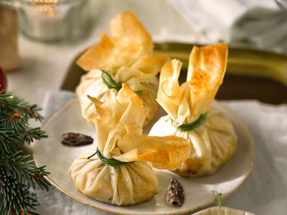 Aumônières végétales aux émincés heura et champignons