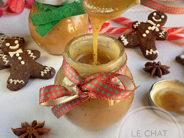 Confiture de lait ou dulce de leche aux épices de Noël