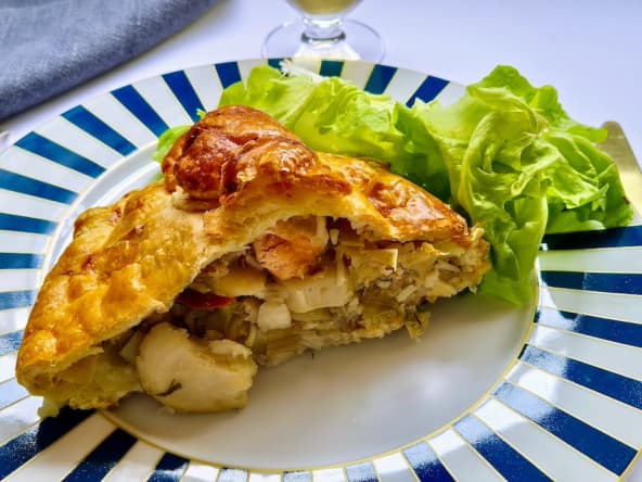 Feuilleté de saint-jacques façon koulibiac