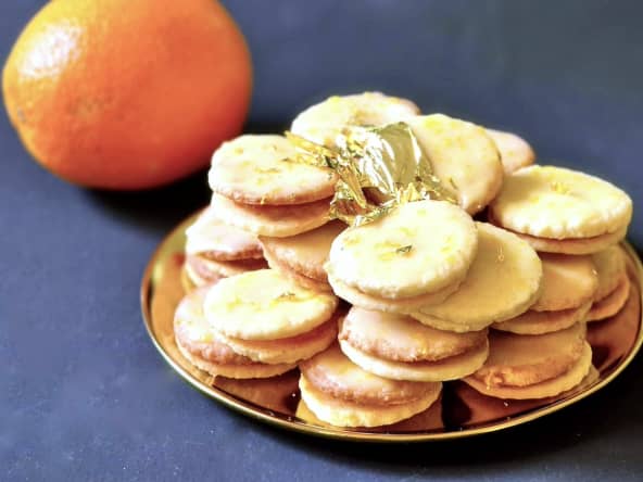 Biscuits à l’orange et à la pâte d’amande