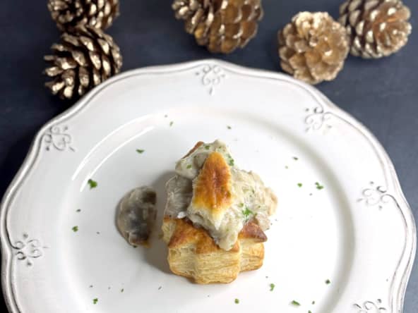Vol-au-vent festif à la truffe