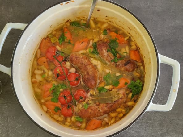 Cassoulet aux saucisses au fenouil de Miljuschka