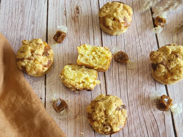 Muffins pommes et caramel au beurre salé