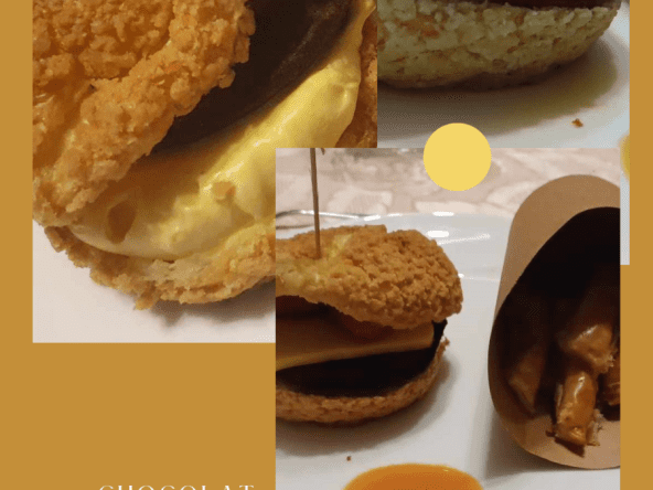 Burger sucré Chocolat Framboise