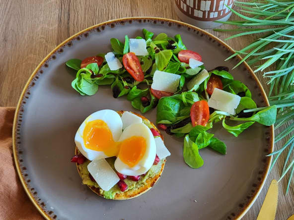 Pain aux pois chiche façon brunch