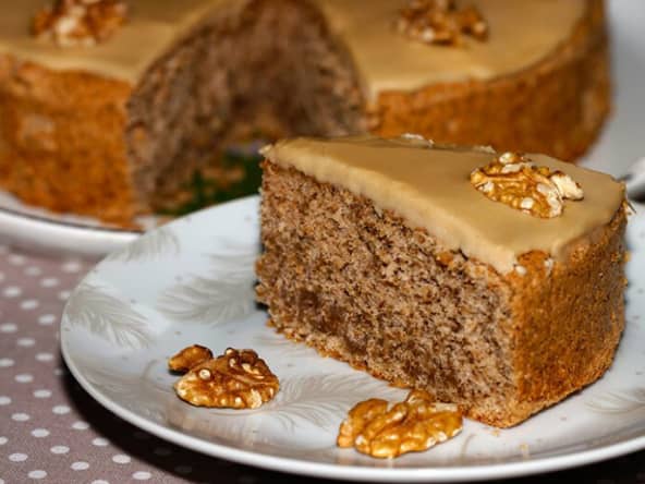 Grenoblois ou gâteau aux noix et au café