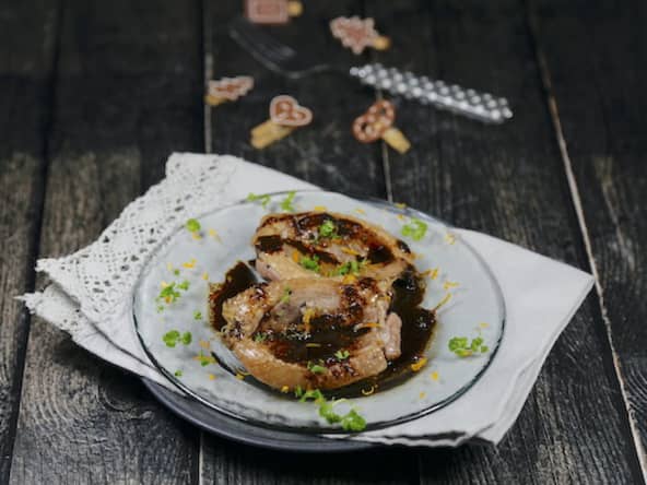Steaks de canard à l’orange et à la bière