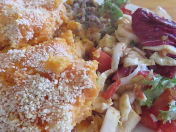 Hachis parmentier de patates douces 