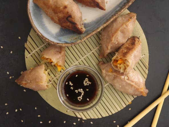 Raviolis grillés à la choucroute