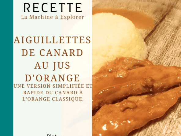 Aiguillettes de canard au jus d'orange