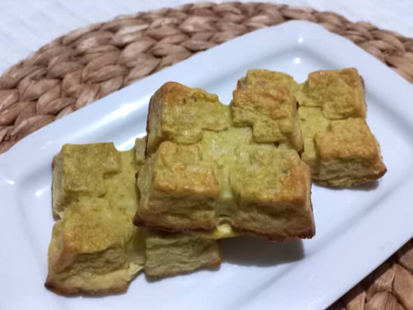 Quiche sans pâte poulet et curry