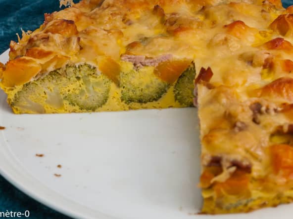 Clafoutis aux brocolis et patates douces